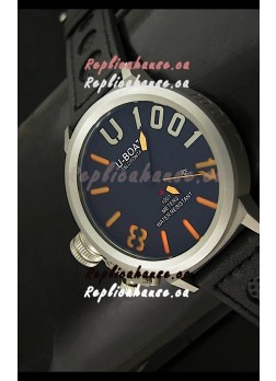 U Boat U-1001 Edition Japanese Drive Automatic Steel Watch in Orange Markers