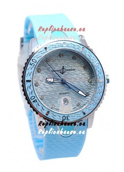 Ulysse Nardin Lady Diver Starry Night Replica Watch in Blue Dial