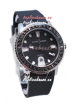 Ulysse Nardin Lady Diver Starry Night Replica Watch in Black Dial