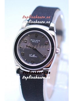 Rolex Cellini Cestello Ladies Swiss Watch in Grey Silver Face