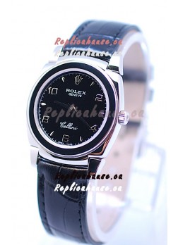 Rolex Cellini Cestello Ladies Swiss Watch All Black