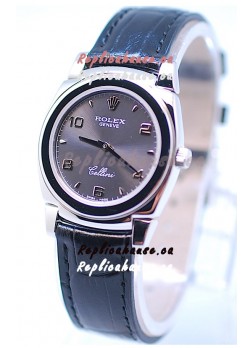 Rolex Cellini Cestello Ladies Swiss Replica Watch in Grey Silver Dial